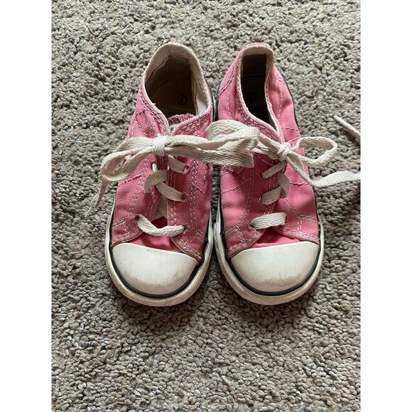 Girls One Star Pink Converse- size 7 - Picture 1 of 7